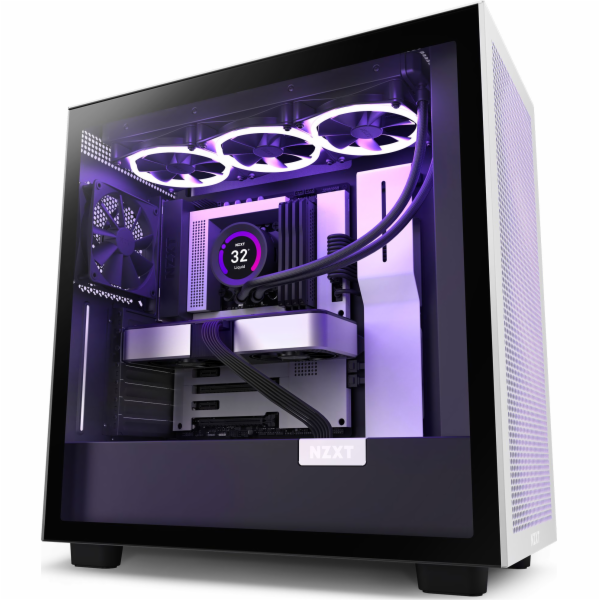 NZXT skříň H7 Flow RGB edition / ATX / 3x 140 mm fan / US...