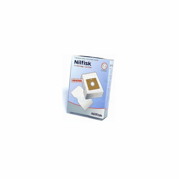 Nilfisk Vacuum Bags GM100 5 pcs + Pre Filter for Bravo
