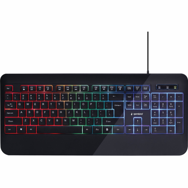 Klawiatura Gembird SLIM Przewodowa Czarna UK (KB-UML-03)