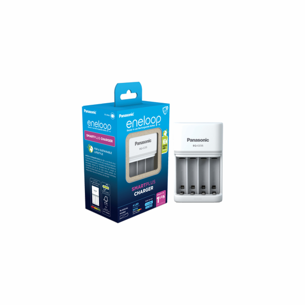 Panasonic Eneloop Smart Plus Charger BQ-CC55 without Accus
