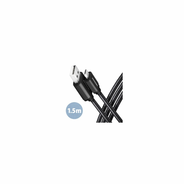 AXAGON BUMM-AM15AB, HQ kabel Micro USB <-> USB-A, 1.5m, U...