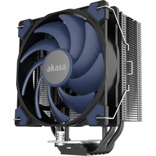 AKASA chladič CPU Alucia H4, Heatpipes, Black fins