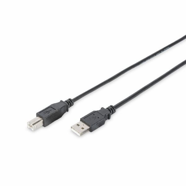 Digitus USB 2.0 connection cable, type A - B M/M, 5.0m, U...