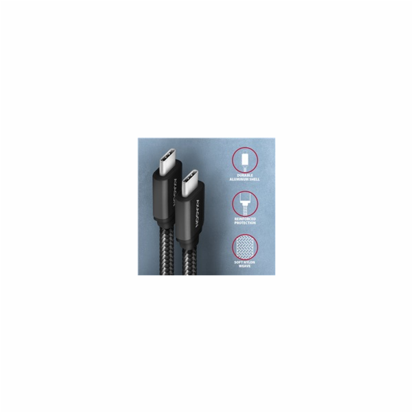 AXAGON BUCM3-CM20AB, SPEED kabel USB-C <-> USB-C, 2m, USB...