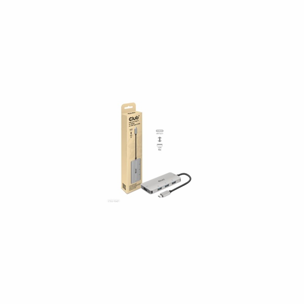 Club3D hub USB-C Gen2 na 10Gbps 4x USB Type-A Hub