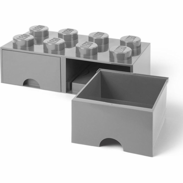 Room Copenhagen LEGO Brick Drawer 8 šedá, úložný box