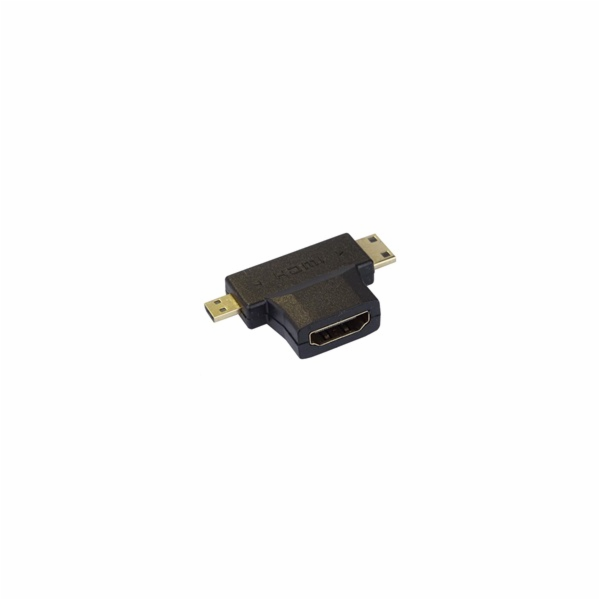 PremiumCord Adaptér HDMI na mini HDMI typ C a micro HDMI ...