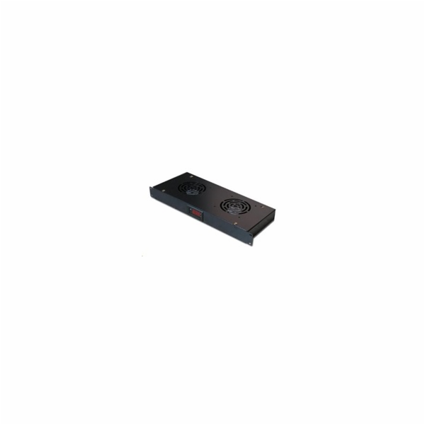 19" ventilační jednotka XtendLan, 2 ventilátory, LCD disp...