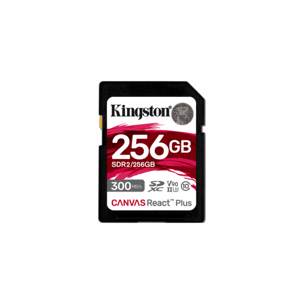 Kingston Canvas React Plus/SDHC/256GB/UHS-II U3 / Class 10