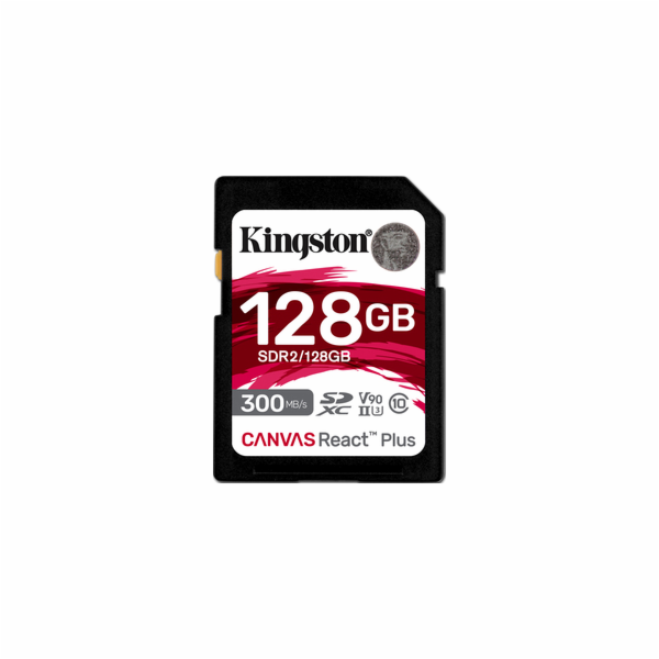 Kingston paměťová karta 128GB Canvas React Plus SDXC UHS-...