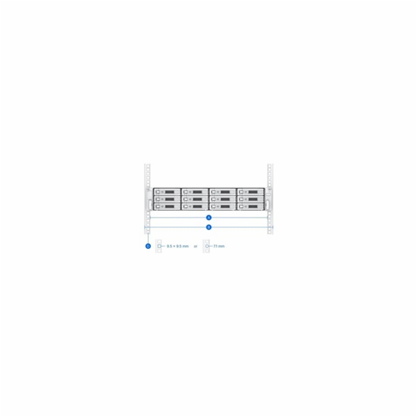 Synology RKS-02 sada posuvných ližin pro RackStation, Fla...