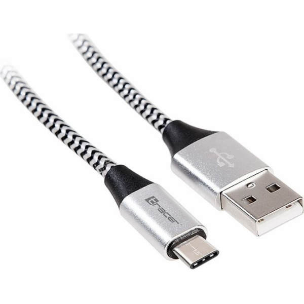 Tracer 46265 USB 2.0 Type C A Male 1m black silver