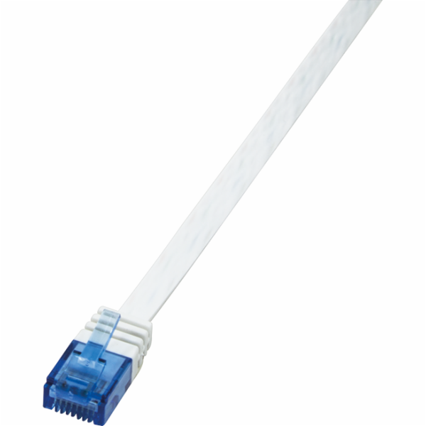LogiLink Patchcord, plochý, U/UTP, Cat5e, 1m bílý (CP0134)