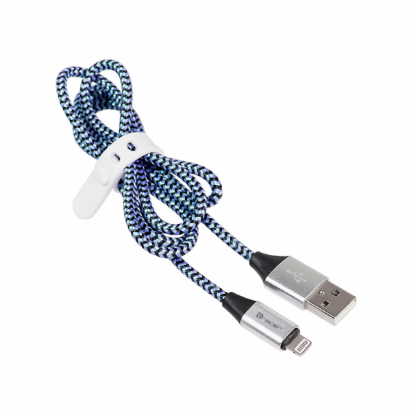 USB 2.0 iPhone AM lightning kabel 1,0 m černý a modrý