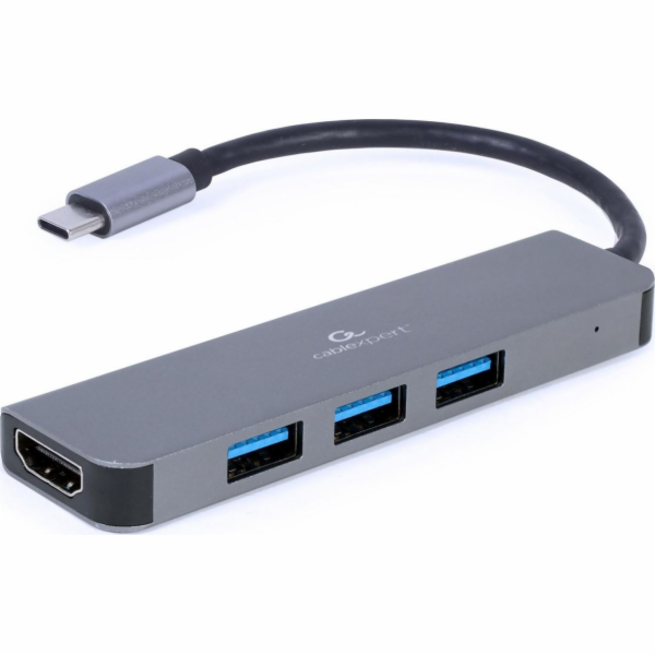 Gembird A-CM-COMBO2-01 USB Type-C 2-v-1 multiportový adap...