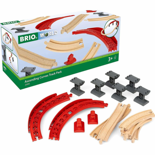 BRIO World železniční balíček hora a údolí, vlak
