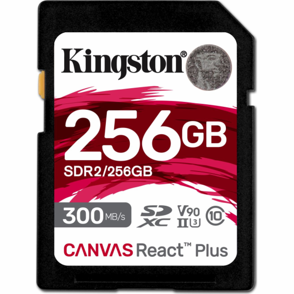 Kingston SDXC karta 256GB Canvas React Plus SDXC UHS-II 3...