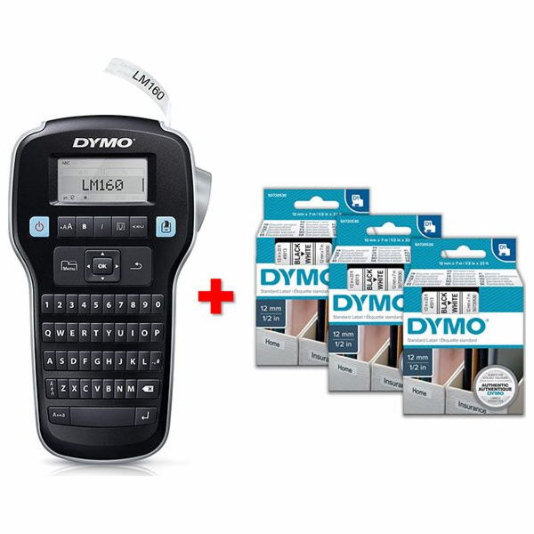 Dymo LabelManager 160 QWERTY +3xS0720530 Tiskárna samolep...
