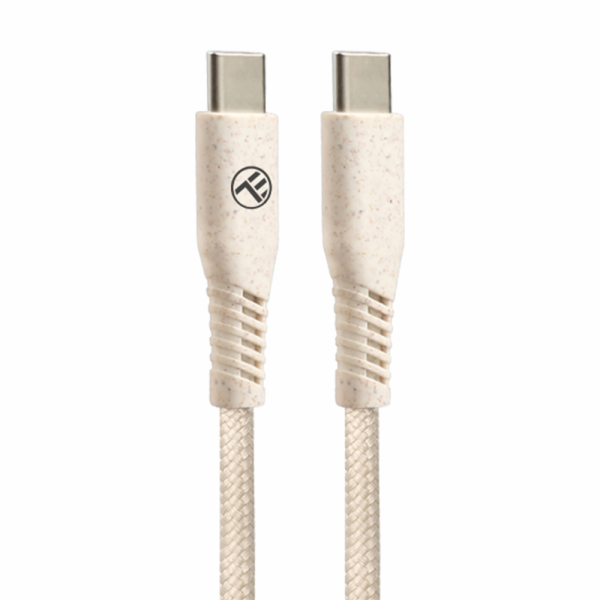 Tellur Green Data Cable Type-C to Type-C 3A PD60W 1m nylo...