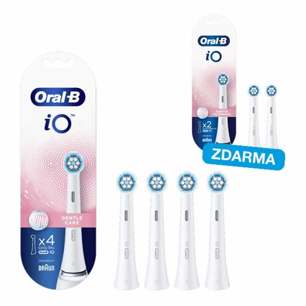 Oral-B iO Gentle Care White Náhradní hlavice, 4 ks
