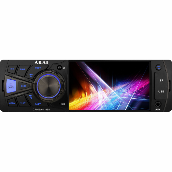 Akai CA015A-4108S car media receiver Black 100 W Bluetooth