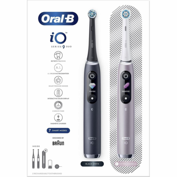 ELEKTRICKÝ ZUBNÍ KARTÁČEK BRAUN ORAL-B IO 9N SET DUO BLAC...