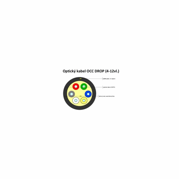 XtendLan FO-DP1000-12-1 FO 9/125, 12c, DROP, 3,7mm LS0H, ...