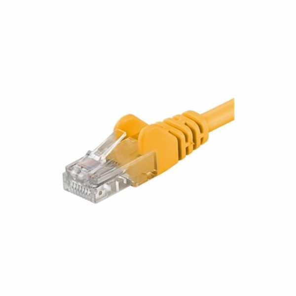 PremiumCord Patch kabel UTP RJ45-RJ45 CAT6 7m žlutá