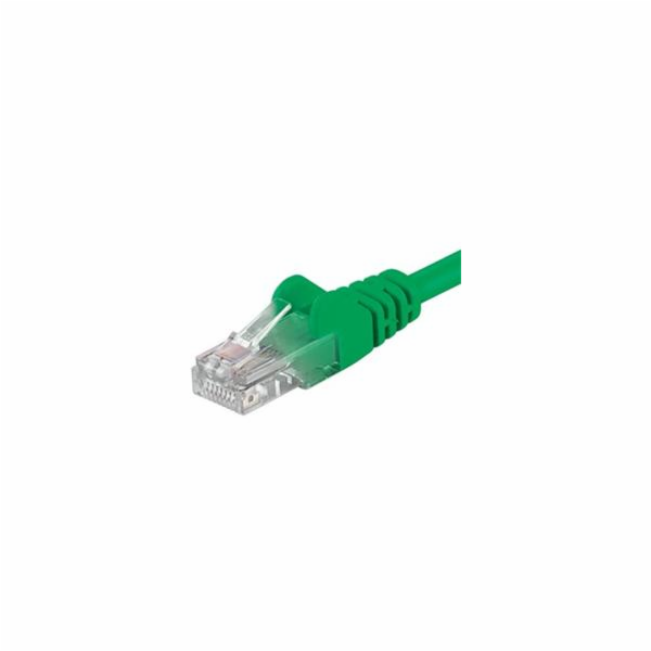 Patch kabel UTP RJ45-RJ45 level CAT6, 10m, zelená