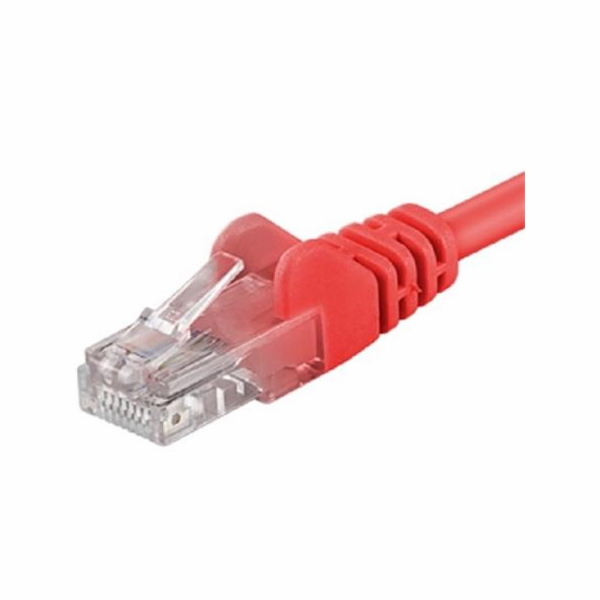 PremiumCord Patch kabel UTP RJ45-RJ45 CAT6 10m červená