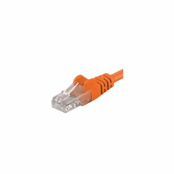 Patch kabel UTP RJ45-RJ45 level CAT6, 7m,oranžová