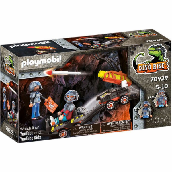 Stavebnice Playmobil PLAYMOBIL 70929 Dino Mine Rocket Kart