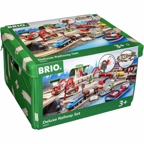 BRIO World Roads and Rails Railway Set Deluxe