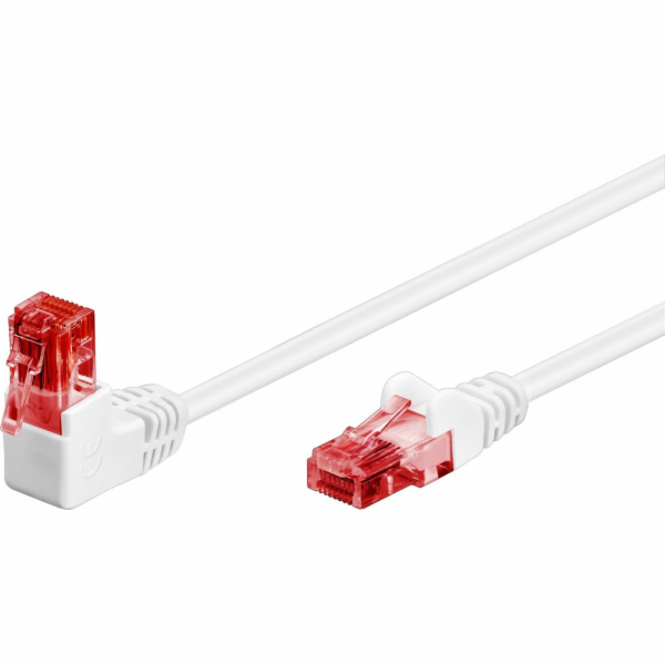 Patchkabel Cat.6 U/UTP, 1x 90° gewinkelt