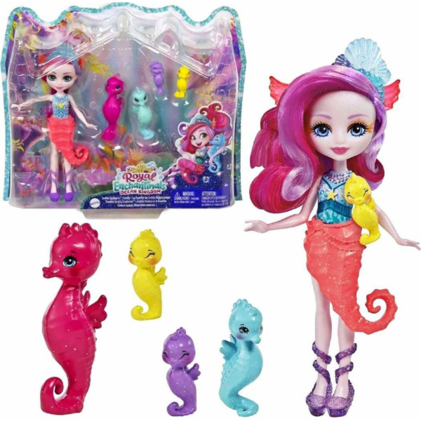 Mattel Mattel Enchantimals Rodina mořských koníků - HCF73