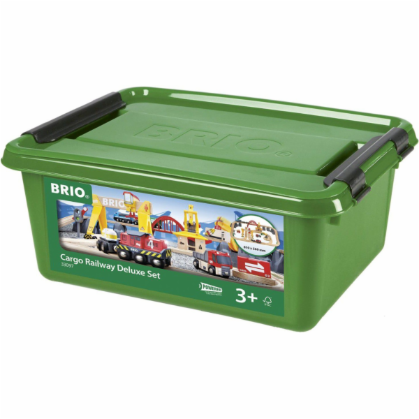 BRIO World Cargo Set Deluxe, železnice