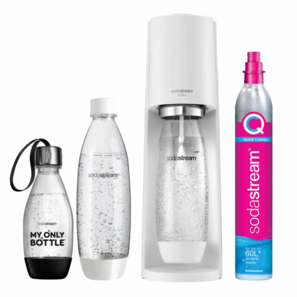 SodaStream Terra white Promo Pack with 3 Flasks