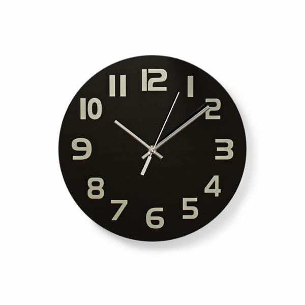 Hodiny&nbsp;Nedis&nbsp;nástěnné,&nbsp;černé&nbsp;30&nbsp;cm