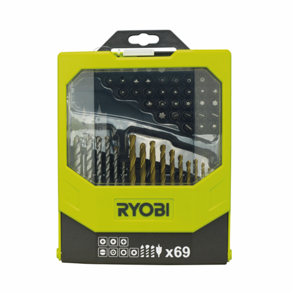 Ryobi Bit- und Bohrerbox RAK69MIX, 69-teilig, Bohrer- & B...