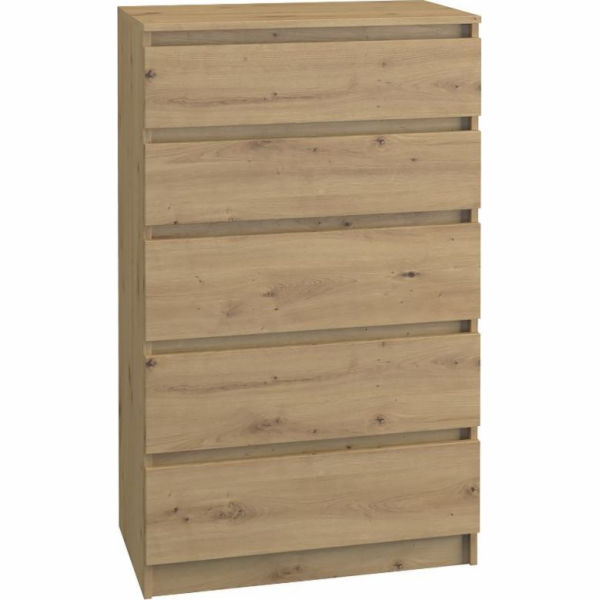 Topeshop M5 ARTISAN dubová komoda