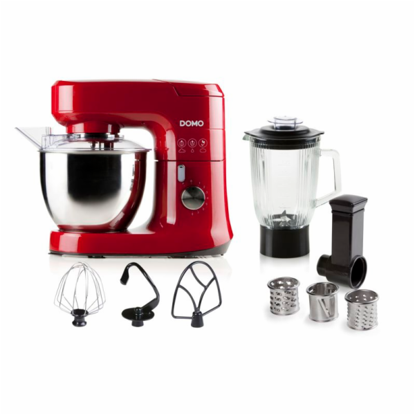 Kuchyňský robot s mixérem - červený - DOMO DO9145KR