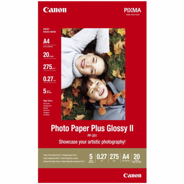 Canon PP201 fotopapír - A4 - 265g/m2 - 20 listů - lesklý