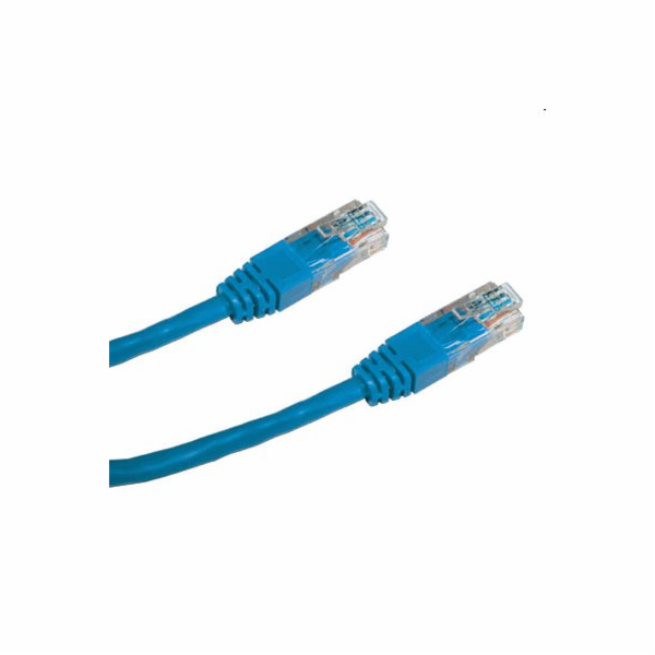 DATACOM Patch kabel UTP CAT5E 1m modrý
