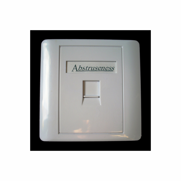 WALL plate SA s rámečkem pro 1keystone (80 x 80)