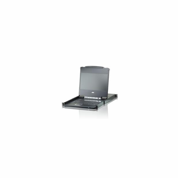 ATEN CL6708MW-ATA-AG SINGLE RAIL 8-PORT DVI FHD LCD KVM 1...