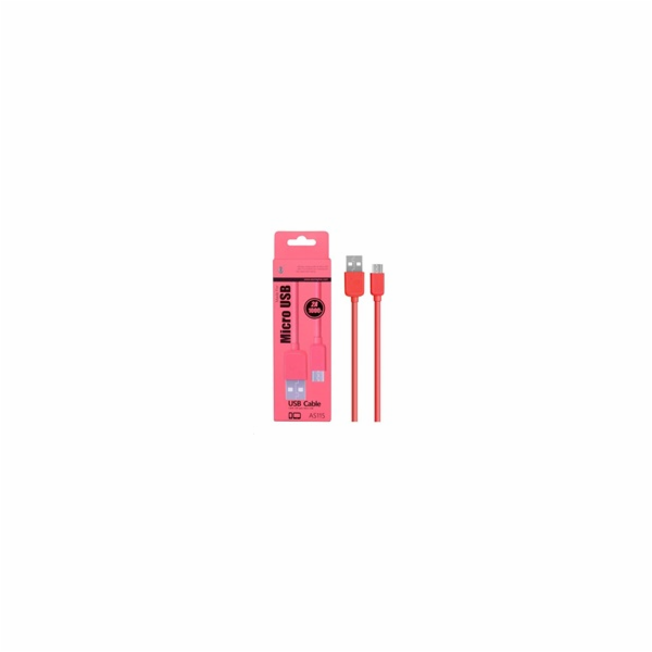PLUS datový a nabíjecí kabel AS115, konektor micro USB, č...