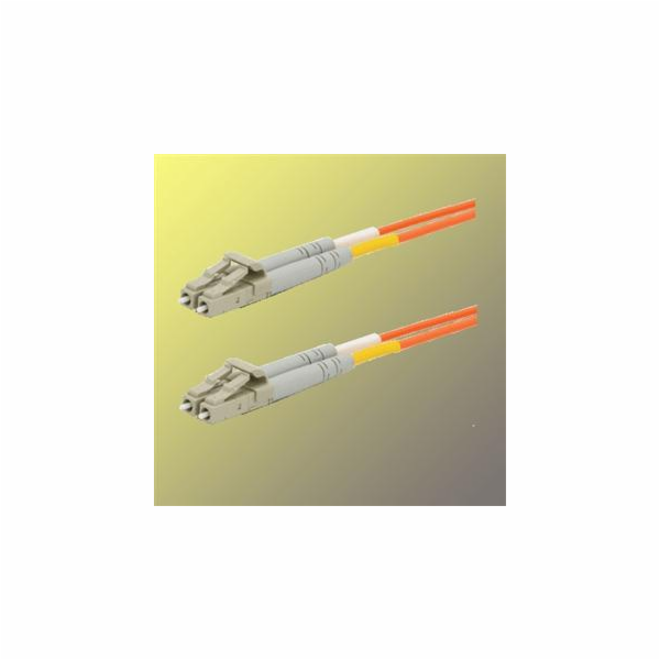 Optický patchkabel duplexní, LC-LC 9/125um SM, 15m, OS2
