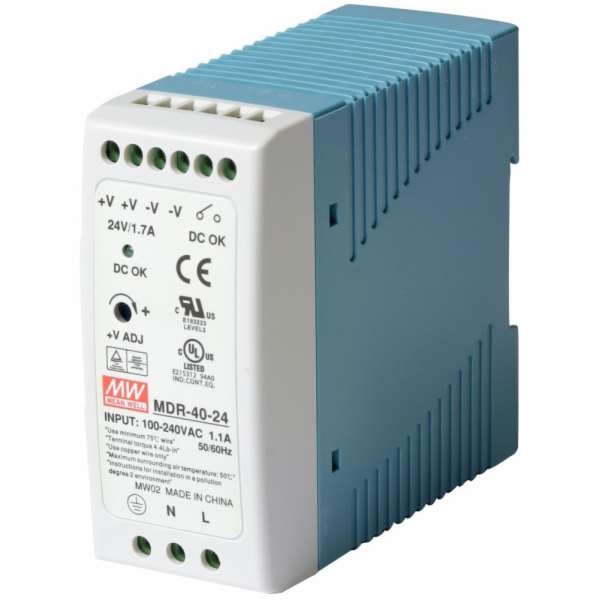 Planet PWR-40-24 napájecí zdroj DIN, 24V, 40W, slim