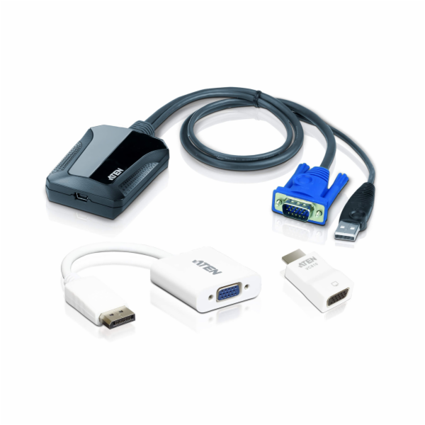 Aten CV211CP-AT Laptop USB KVM Console Crash Cart Adapter...