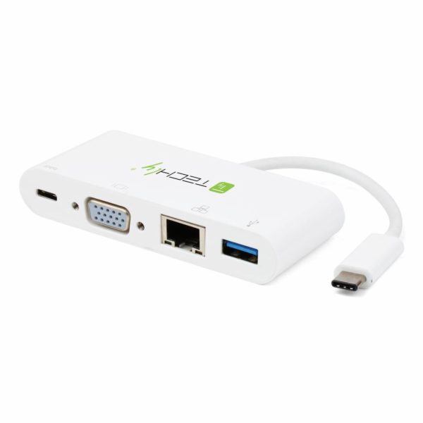 TECHLY 102093 USB-C 3.1 multiport adapter -> VGA/Gigabit ...